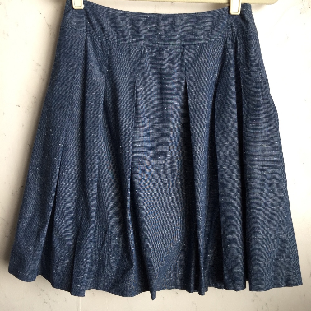 Boden Blue A-Line Skirt